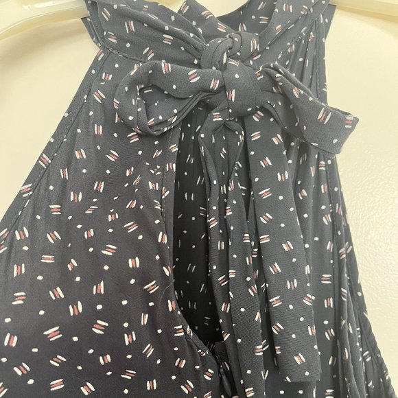 Loft Romper with Tie Neck Back - Picture 3 of 4